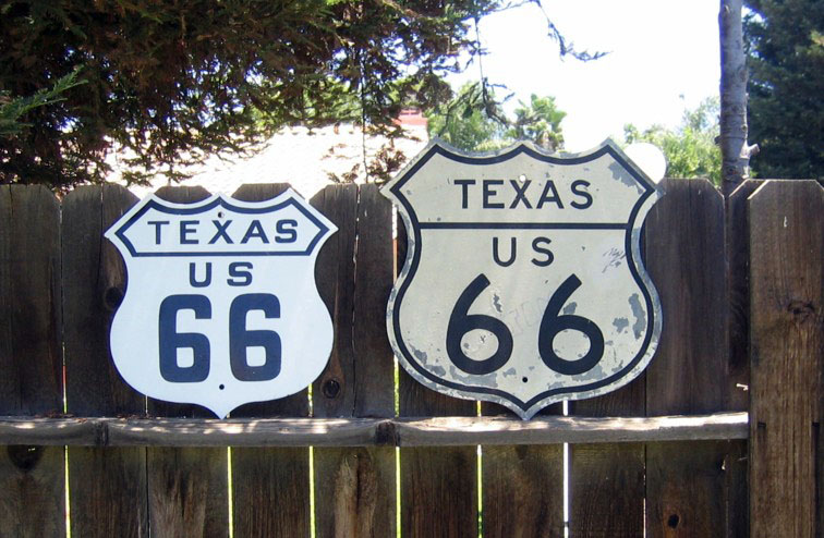 1930s highway marker.