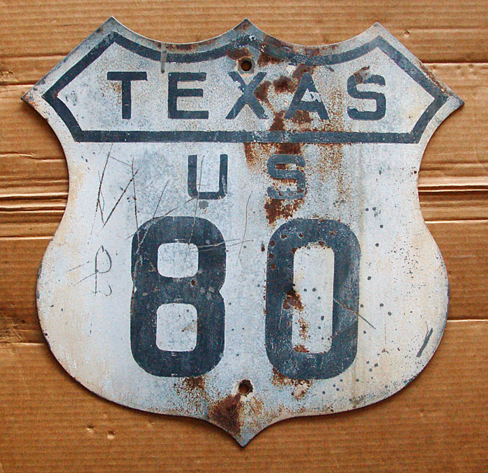 1930s highway marker.
