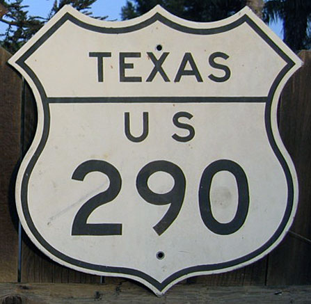 1950s highway marker.
