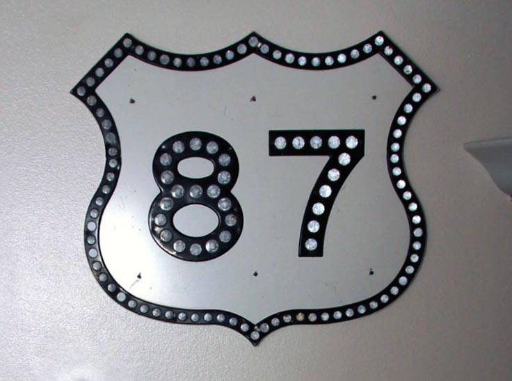 1970s highway marker.