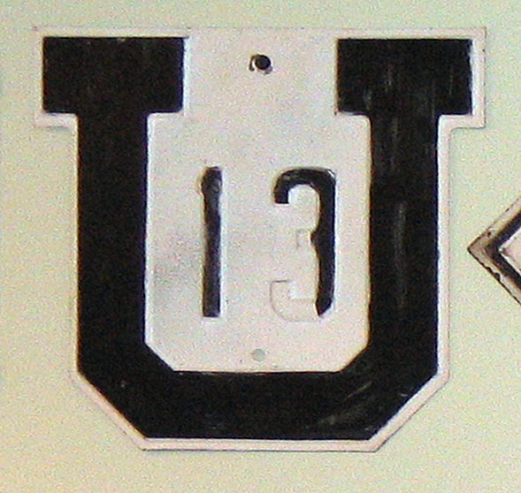 1920s highway marker.