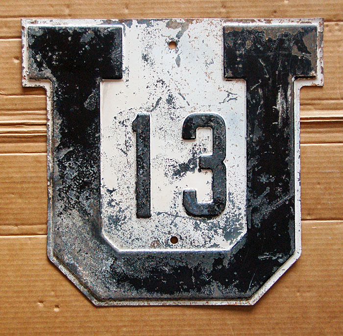 1920s highway marker.