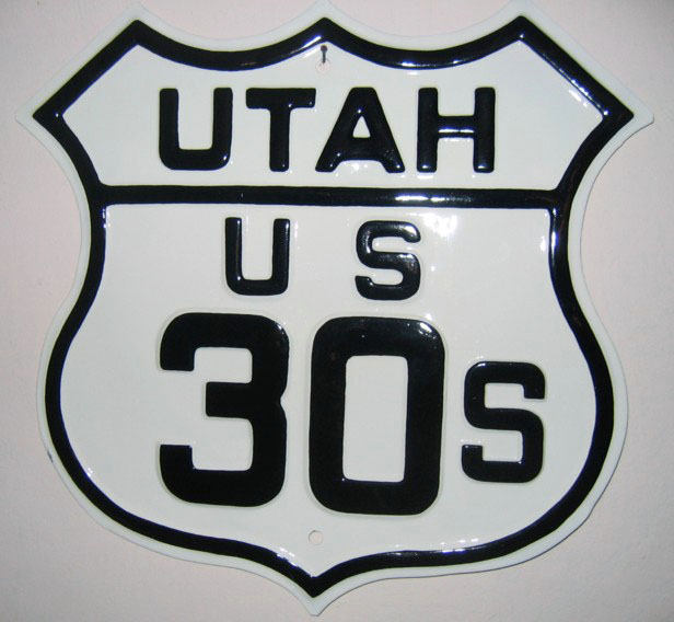 1930s highway marker.