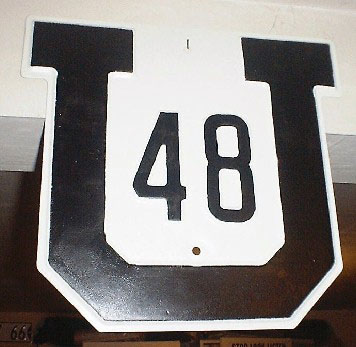 1930s highway marker.