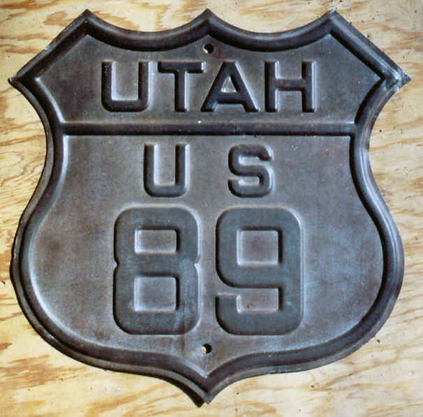 1930s highway marker.