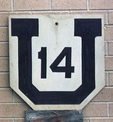 1950s highway marker.