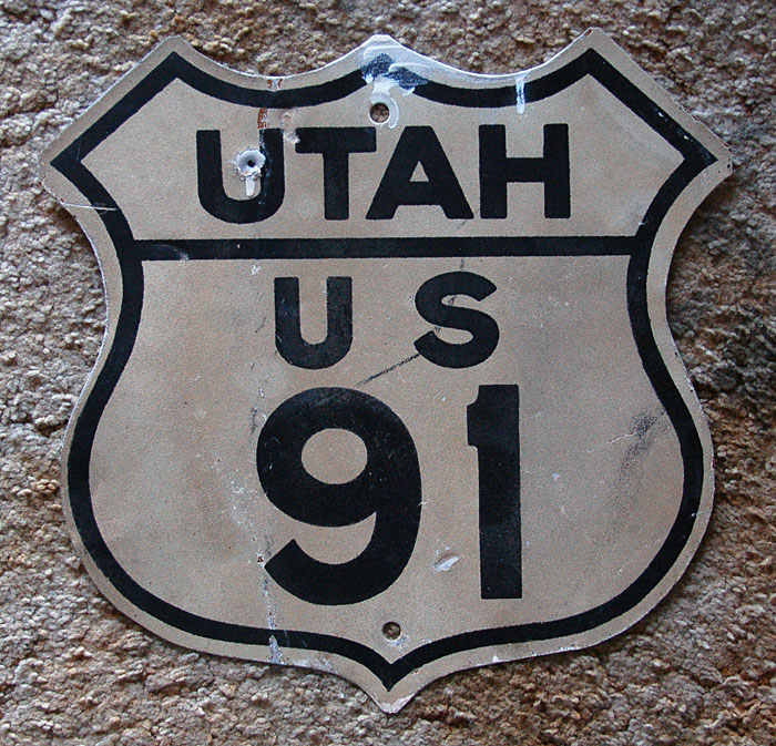 1950s highway marker.
