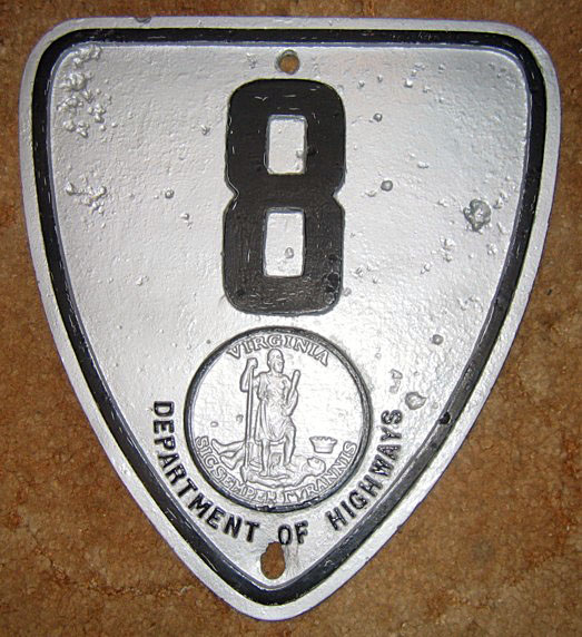 1930s highway marker.