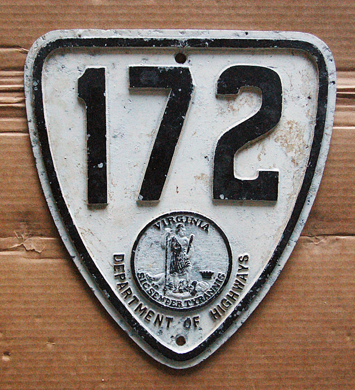 1920s highway marker.