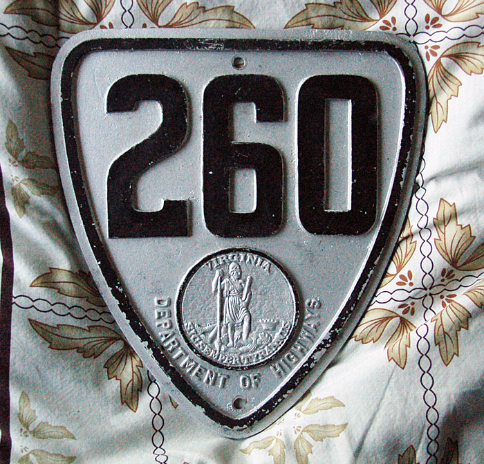 1930s highway marker.