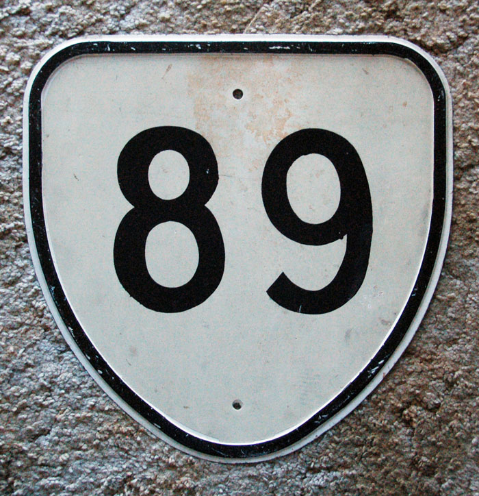 1950s highway marker.