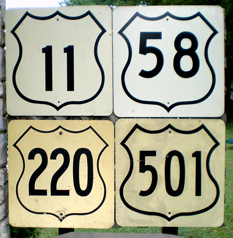 1950s highway marker.