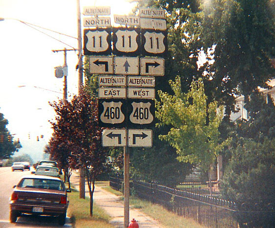 "Chipmunk" shields on either side of the 11/11A/460A junction.