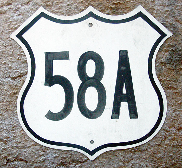 1950s highway marker.