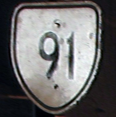 1960s highway marker.
