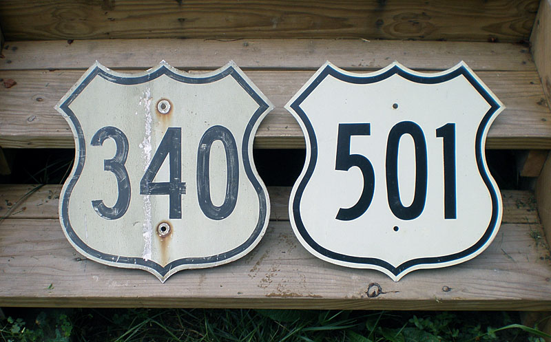 1950s highway marker.