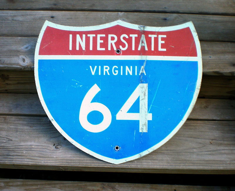 1950s highway marker.