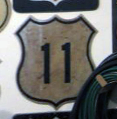 1960s highway marker.