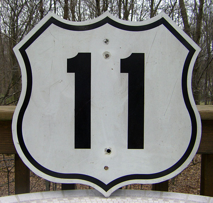 1960s highway marker.