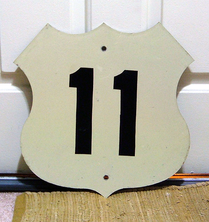 1970s highway marker.
