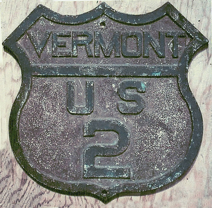1920s highway marker.