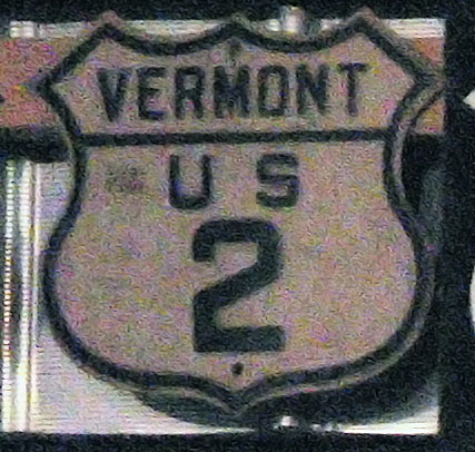 1920s highway marker.