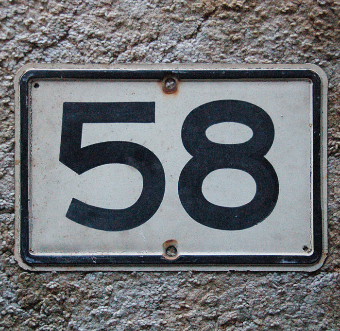 1950s highway marker.