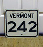 1950s highway marker.