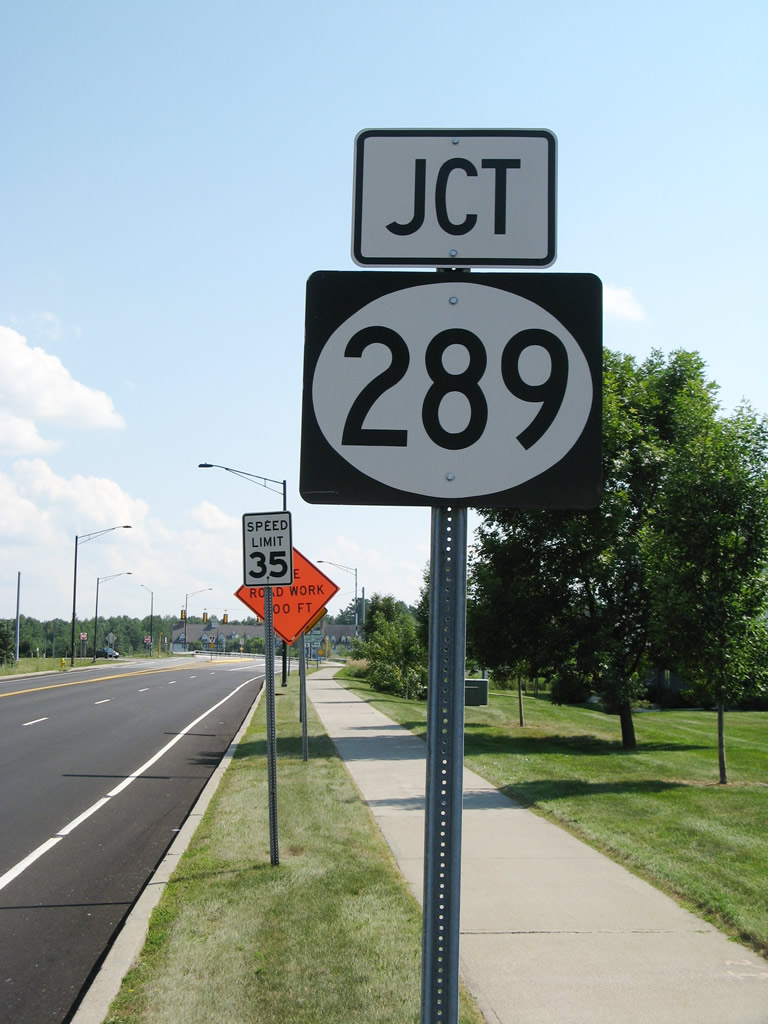 Trailblazer shield in Essex Junction.