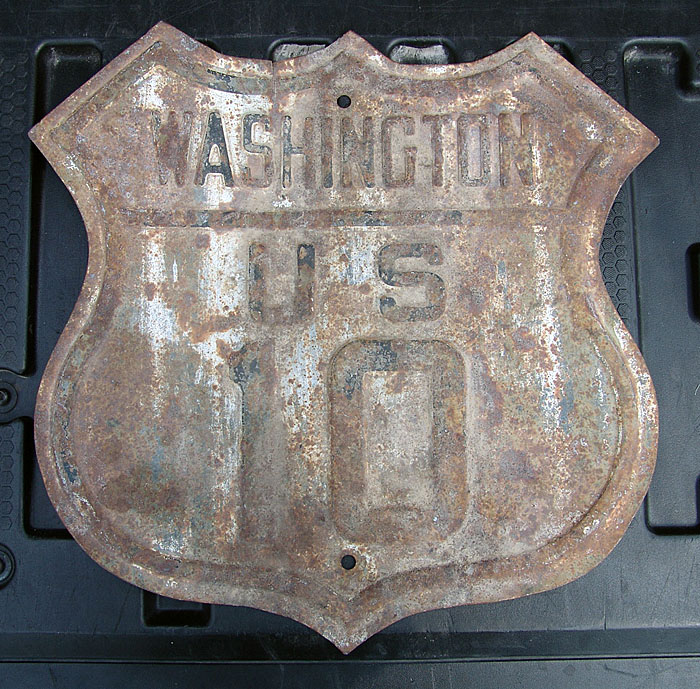 1920s highway marker.