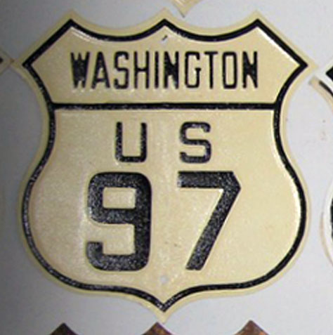 1920s highway marker.