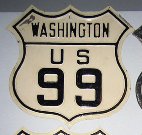 1920s highway marker.
