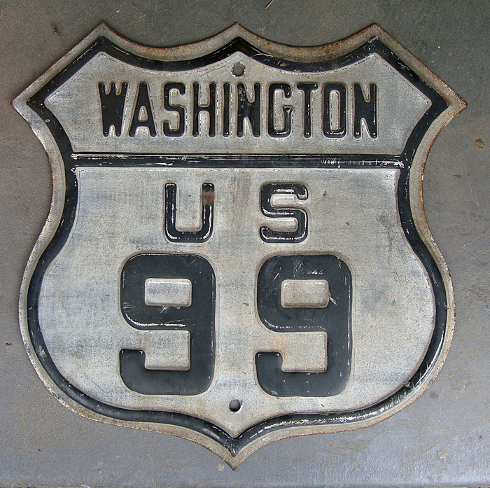 1920s highway marker.