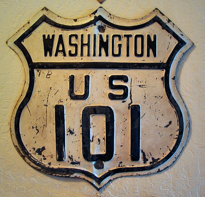 1920s highway marker.