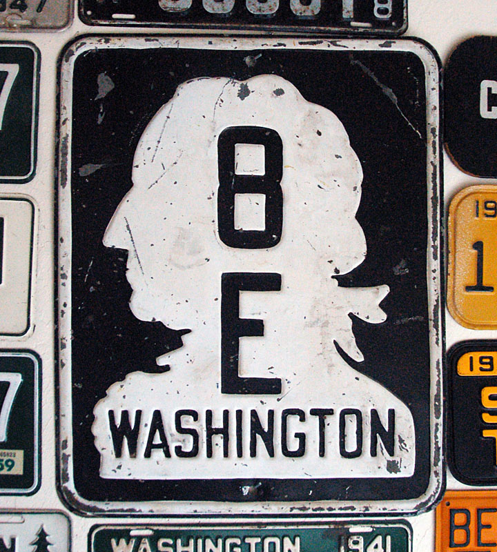1930s highway marker.