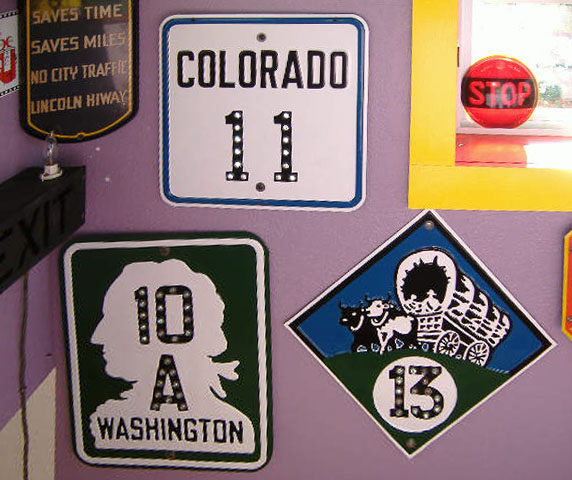 1930s highway marker.