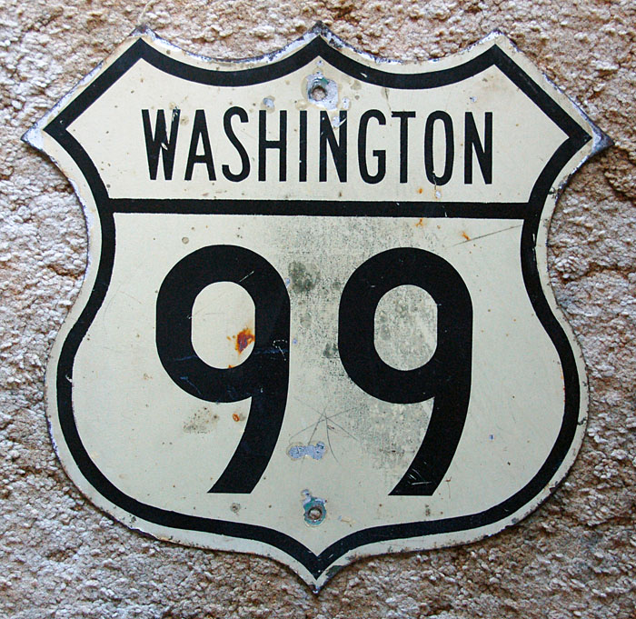 1950s highway marker.