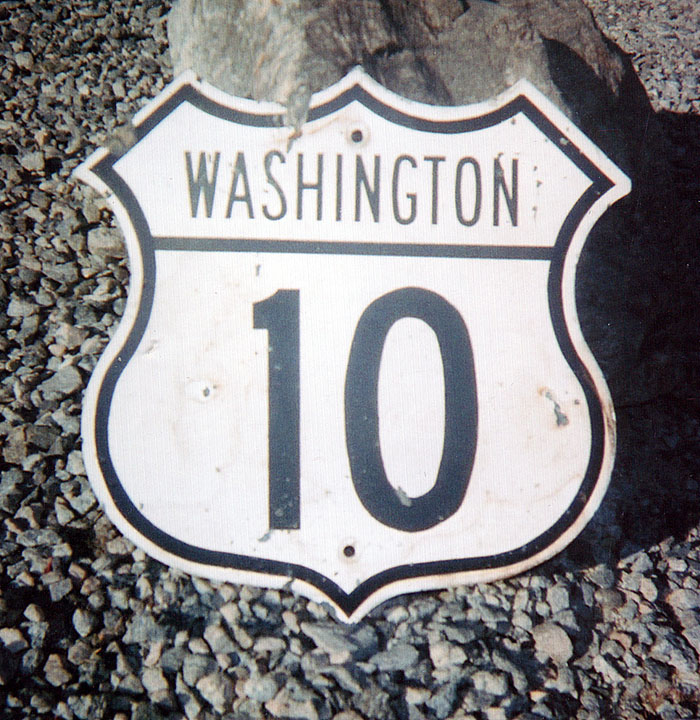 1950s highway marker.