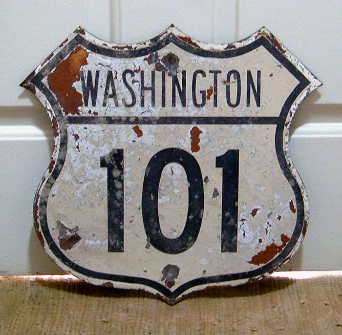 1950s highway marker.