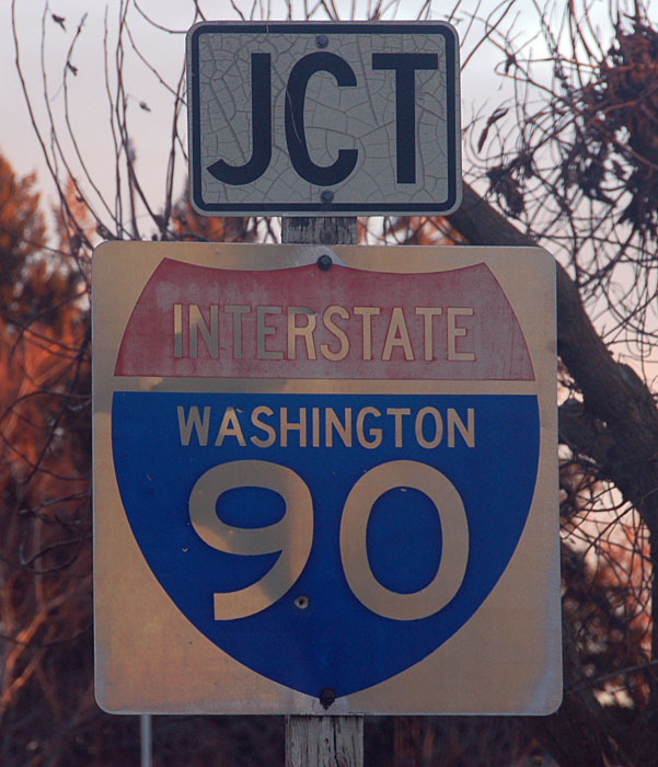 The rarely seen 1956 specification marker with the extra-large state name. This is a 36" shield.