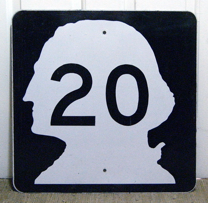 1960s highway marker.