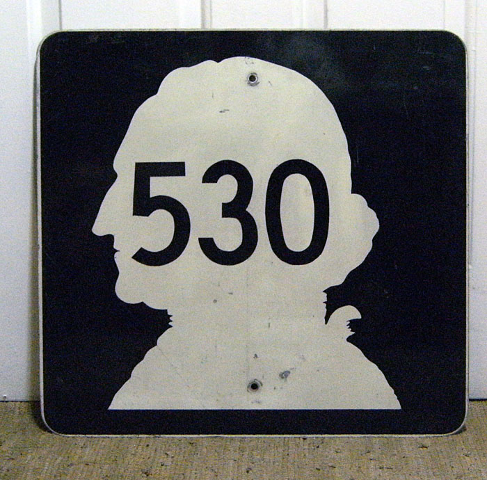 1960s highway marker.