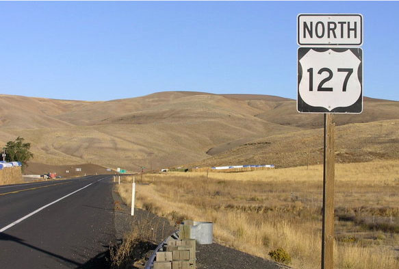 Error shield for Washington state highway 127.