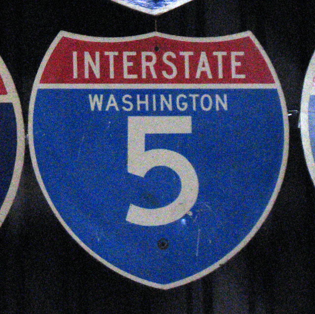 1980s highway marker.