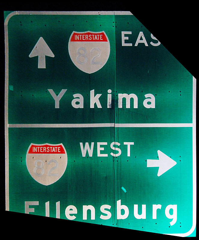 Possibly the oldest I-82 shields left.