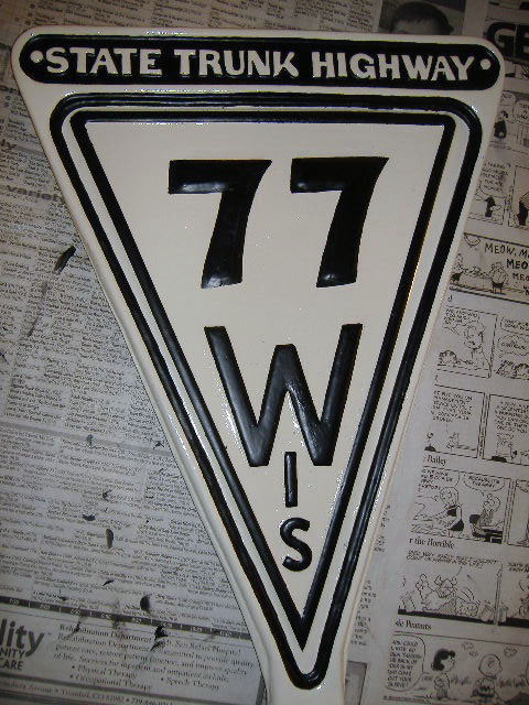 1910s highway marker.