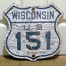 1940s highway marker.