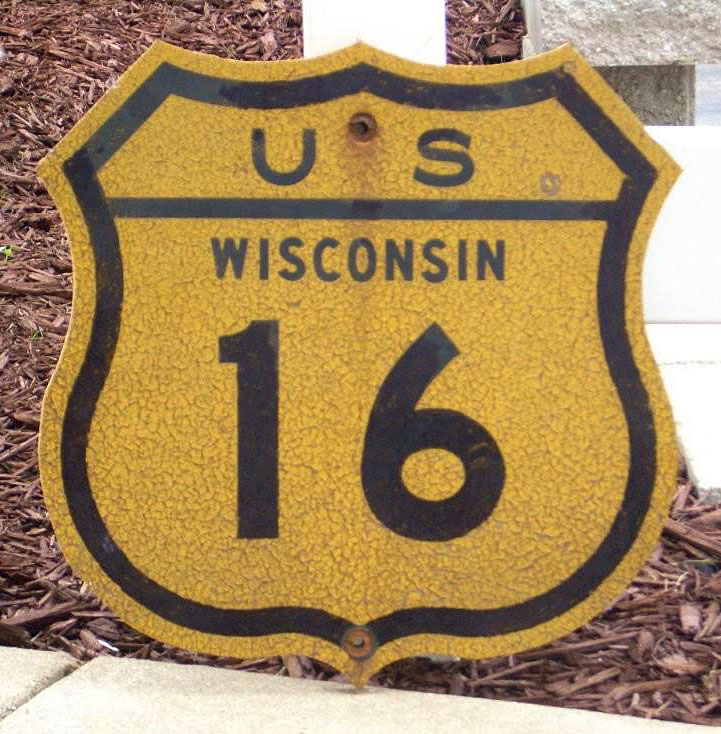 1950s highway marker.