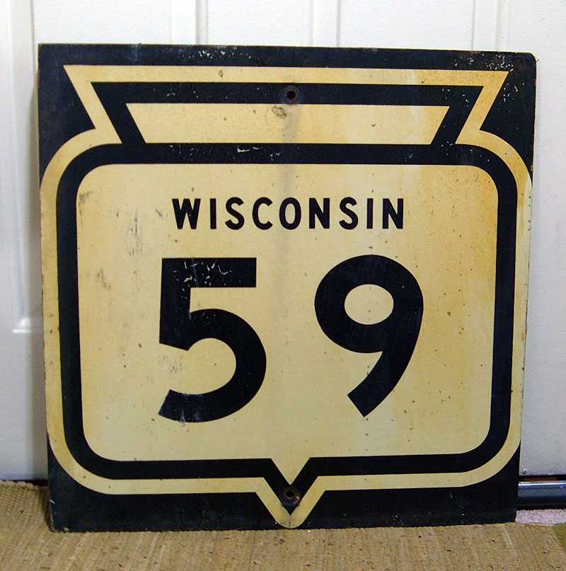 1950s highway marker.