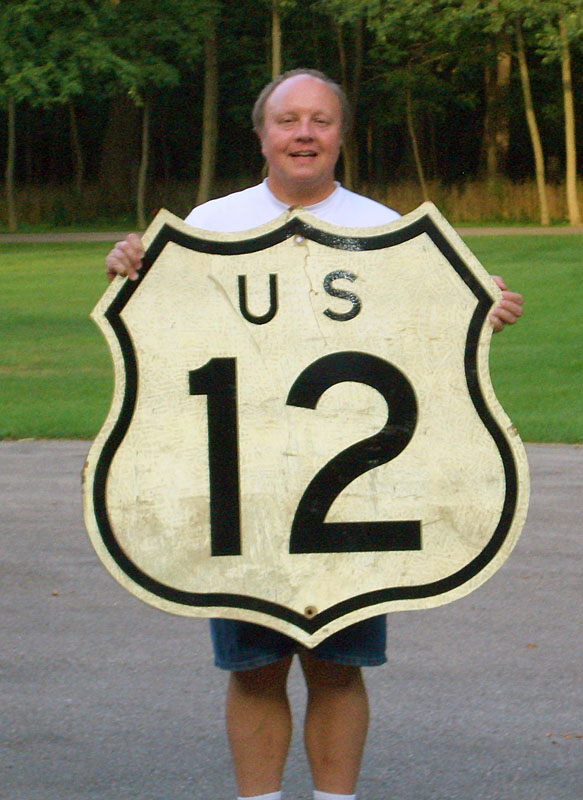 1960s highway marker.